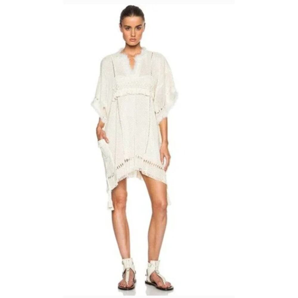 Isabel Marant Telima Oceanic Fringed Dress‎ Size 8